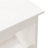 Banc d'entrée Blanc 100x28x45 cm Bois massif Pin 535594535594