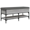 Banc à chaussures sonoma gris 102x42x45 cm bois d'ingénierie 535595535595