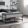 Banc à chaussures sonoma gris 102x42x45 cm bois d'ingénierie 535595535595