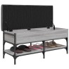 Banc à chaussures sonoma gris 102x42x45 cm bois d'ingénierie 535595535595
