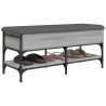 Banc à chaussures sonoma gris 102x42x45 cm bois d'ingénierie 535595535595