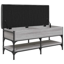 Banc à chaussures sonoma gris 102x42x45 cm bois d'ingénierie 535595535595