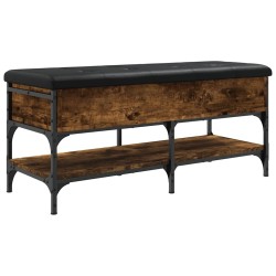 Banc à chaussures chêne fumé 102x42x45 cm bois d'ingénierie 535597535597