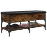 Banc à chaussures chêne fumé 102x42x45 cm bois d'ingénierie 535597535597