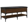 Banc à chaussures chêne marron 102x42x45 cm bois d'ingénierie 535599535599