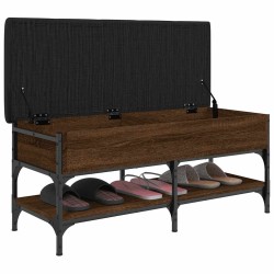 Banc à chaussures chêne marron 102x42x45 cm bois d'ingénierie 535599535599