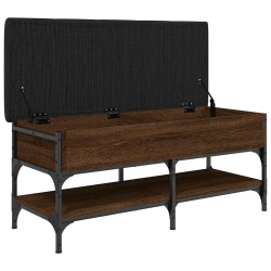 Banc à chaussures chêne marron 102x42x45 cm bois d'ingénierie 535599535599