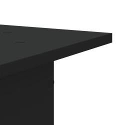 Supports de haut-parleurs 2 pcs noir bois d'ingénierie 535603535603