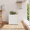 Jardinière blanc 40x40x40 cm bois de pin massif 535606535606