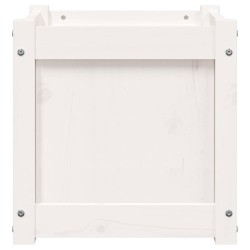 Jardinière blanc 40x40x40 cm bois de pin massif 535606535606
