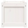 Jardinière blanc 40x40x40 cm bois de pin massif 535606535606