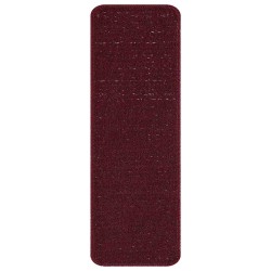 Tapis Antidérapants pour Escaliers 15 pcs Bordeaux 60 x 25 cm 535609535609