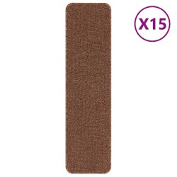 Tapis Antidérapants pour Escaliers 15 pcs Jaune 75 x 20 cm PP 535610535610