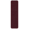 Tapis Antidérapants pour Escaliers 15 pcs Bordeaux 75 x 20 cm 535612535612