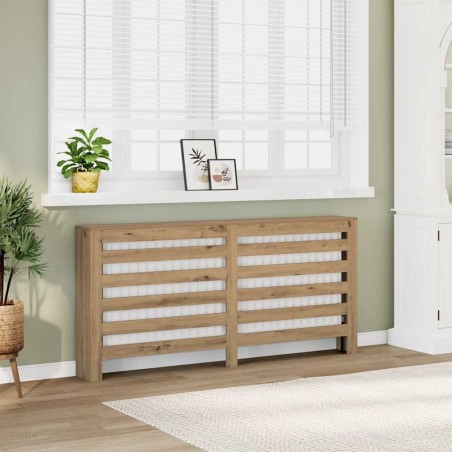 Cache-radiateur chêne artisanal 149x20x82 cm bois d'ingénierie 535613535613