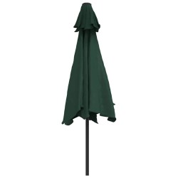 Parasol vert 3 m mât en acier 535614535614