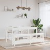 Banc d'entrée blanc 160x28x45 cm bois de pin massif 535615535615