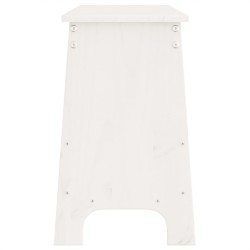 Banc d'entrée blanc 160x28x45 cm bois de pin massif 535615535615