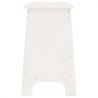 Banc d'entrée blanc 160x28x45 cm bois de pin massif 535615535615