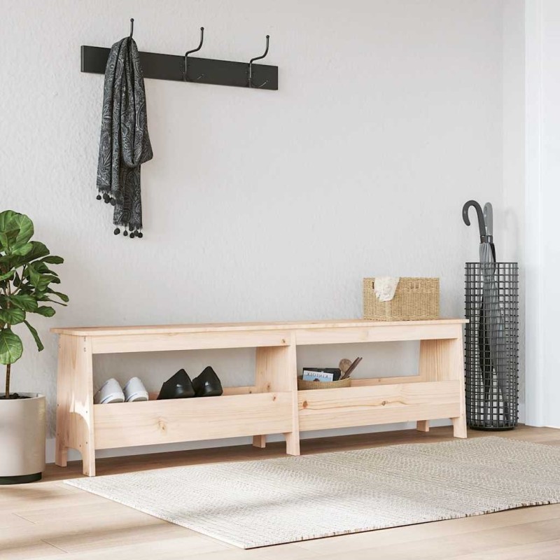 Banc d'entrée 160x28x45 cm Bois massif Pin 535616535616