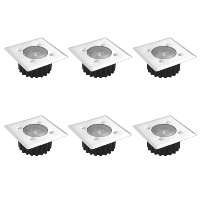 Spots de sol carrés 6 pcs 535617535617
