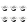 Spots de sol carrés 6 pcs 535617535617