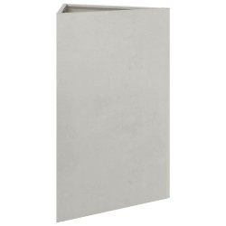 Jardinière triangulaire 50x43x75 cm acier inoxydable 535625535625