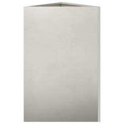 Jardinière triangulaire 50x43x75 cm acier inoxydable 535625535625