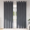 Rideaux occultants 2 pcs Gris clair 140 x 225 cm Velours 535626535626