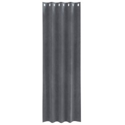Rideaux occultants 2 pcs Gris clair 140 x 225 cm Velours 535626535626