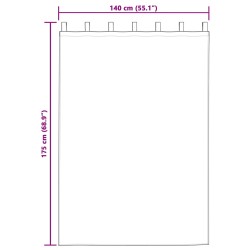 Rideaux occultants 2 pcs Gris clair 140 x 175 cm Velours 535633535633