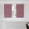 Rideaux occultants 2 pcs Rose foncé 140 x 140 cm Velours 535634535634