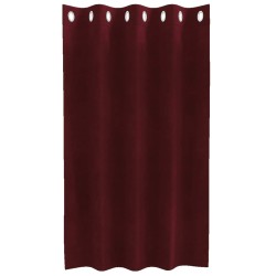 Rideaux occultants 2 pcs Bordeaux 140 x 140 cm Velours 535638535638