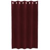 Rideaux occultants 2 pcs Bordeaux 140 x 140 cm Velours 535638535638