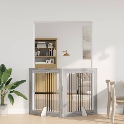 Parc pour chien 2 pcs Gris Sonoma 100 x 100 cm Acier galvanisé 535642535642