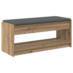 Banc d'entrée avec coussin Chêne Artisanal 103 x 38 x 45 cm 535643535643