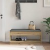 Banc d'entrée avec coussin Chêne Artisanal 103 x 38 x 45 cm 535643535643