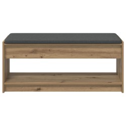 Banc d'entrée avec coussin Chêne Artisanal 103 x 38 x 45 cm 535643535643
