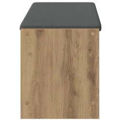 Banc d'entrée avec coussin Chêne Artisanal 103 x 38 x 45 cm 535643535643