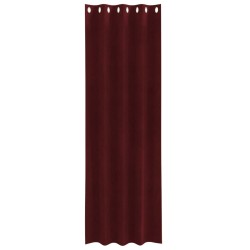 Rideaux occultants 2 pcs Bordeaux 140 x 245 cm Velours 535644535644
