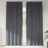 Rideaux occultants 2 pcs Gris clair 140 x 245 cm Velours 535647535647