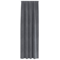 Rideaux occultants 2 pcs Gris clair 140 x 260 cm Velours 535649535649