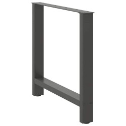 Pieds de table à manger Anthracite 2 pièces 80 x (72-73) cm Acier 535651535651