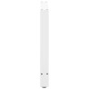 Pieds de table à manger Blanc 2 pièces 80 x (72-73) cm Acier 535652535652