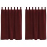 Rideaux occultants 2 pcs Bordeaux 140 x 140 cm Velours 535657535657