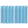 Rideaux occultants avec anneaux 2 pcs Bleu clair 140 x 140 cm 535659535659