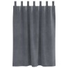 Rideaux occultants 2 pcs Gris clair 140 x 140 cm Velours 535661535661
