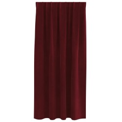 Rideaux occultants 2 pcs Bordeaux 140 x 175 cm Velours 535662535662