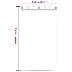 Rideaux occultants 2 pcs Gris clair 140 x 260 cm Velours 535670535670