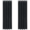 Rideaux occultants 2 pcs Noir 140 x 225 cm Velours 535674535674